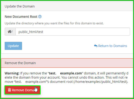 Manage your existing domains